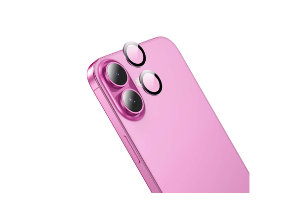 HOCO Metal Lens Film Anti-Reflection for iPhone 16/16 Plus - Pink HOCO Metal Lens Film Anti-Reflection for iPhone 16/16 Plus - Pink